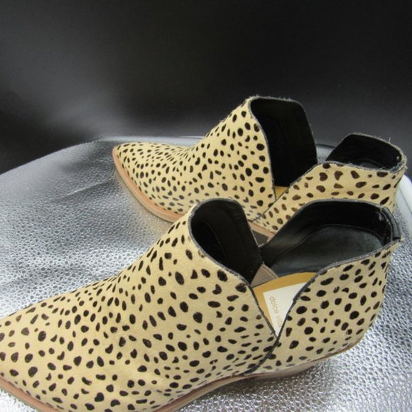 DOLCE VITA LEOPARD PRINT BOOTS.   DYED COW HAIR.  SIZE 7.  NIB - Picture 6 of 10
